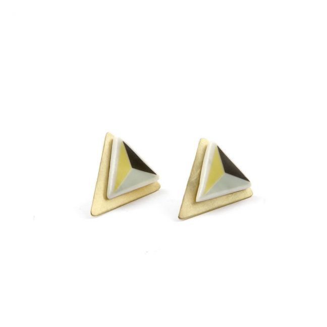 Pendientes Vasarely Winter pequeños