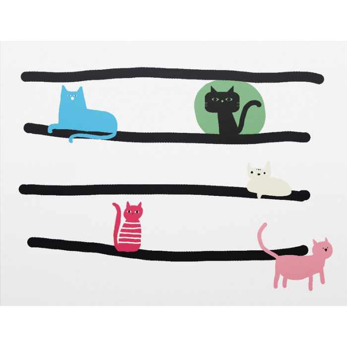 Pentagrama de gatos