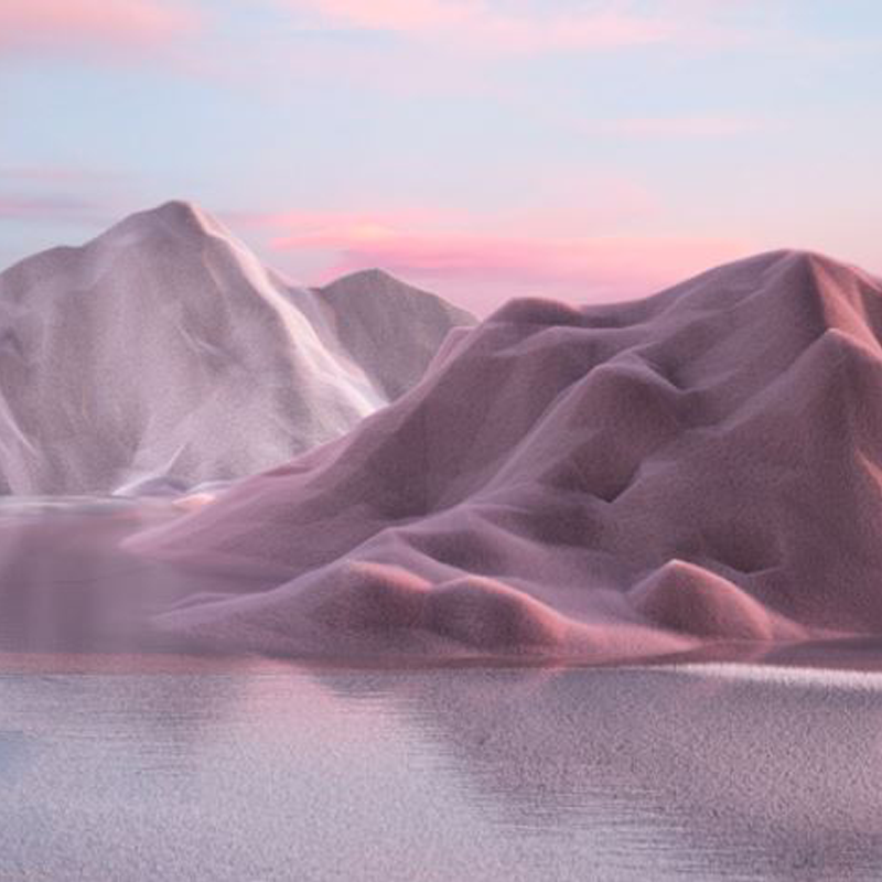 Pink mountains